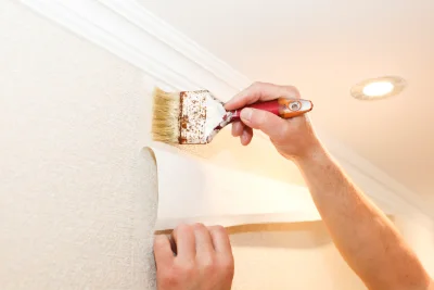 Pose de papier peint à Saint-Fiel — revêtements muraux et toiles de verre